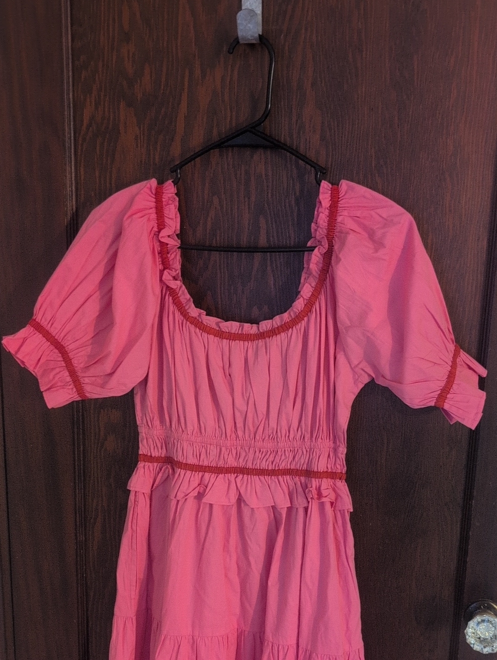 Tuckernuck Pink City Prints Bubblegum Agatha Pink Ruffle Tiered Midi Dress NWT - Picture 14 of 16